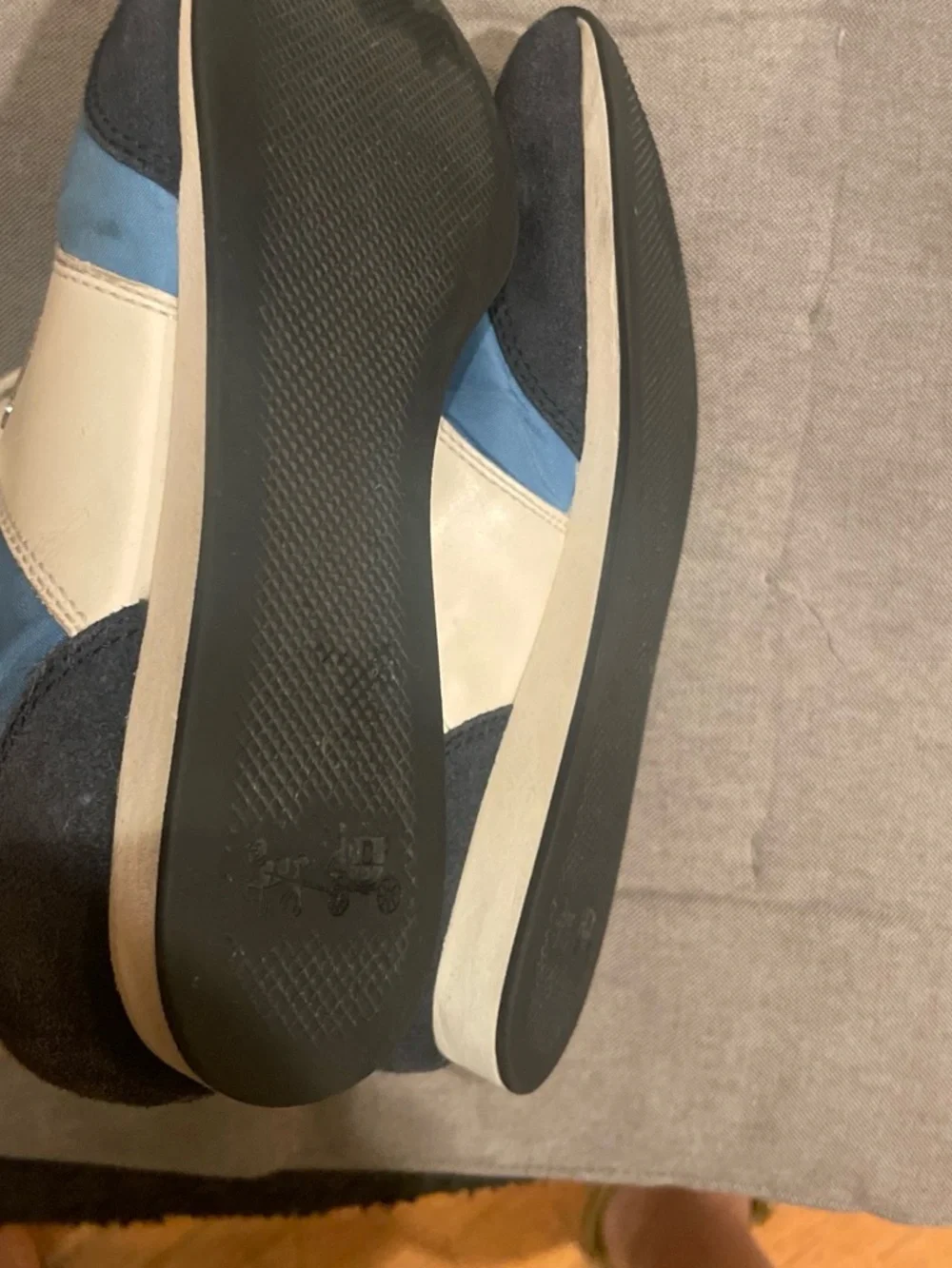 Coach W Blue & White Low-Top Sneaker